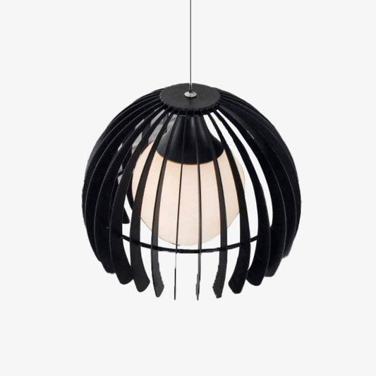 Design LED hanglamp in de vorm van een kooi met afgeronde bladen Vogelkooi
