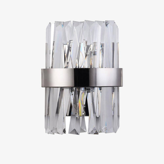 Designer LED wandlamp in kristalglas en metaal Luxe retro
