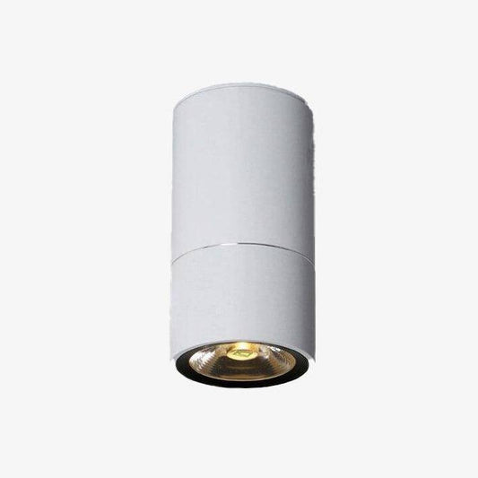 Moderne ronde LED-spot met fijne zilveren lijn Loft