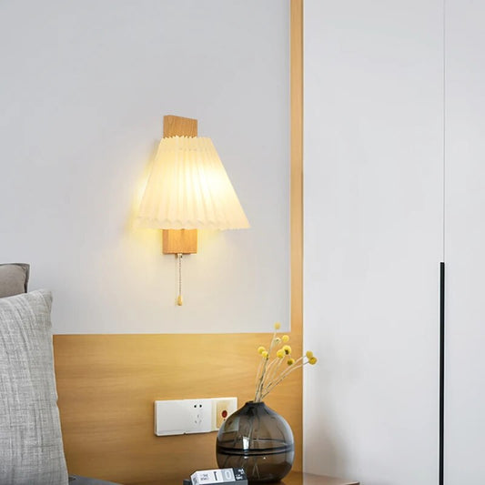 Scandinavische houten LED-wandlamp voor woondecoratie