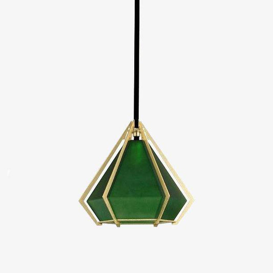 Design LED-hanglamp met retro-stijl lampenkap van diamantglas