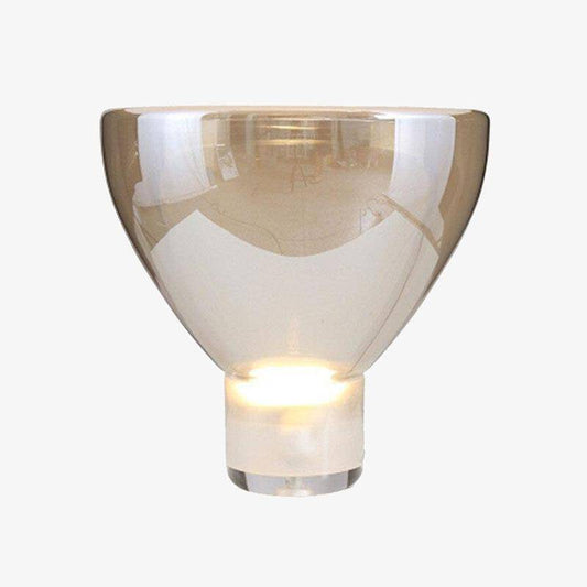 Design LED-tafellamp in gekleurd glas