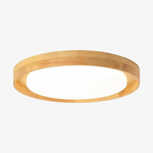 Stevige design ronde LED houten plafondlamp