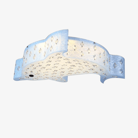 Dolfijnvormige LED-kinderplafondlamp