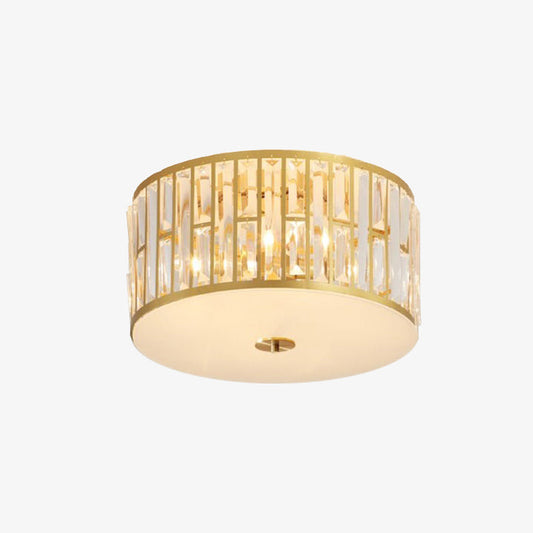 Moderne luxe gouden kristallen plafondlamp Pylonna