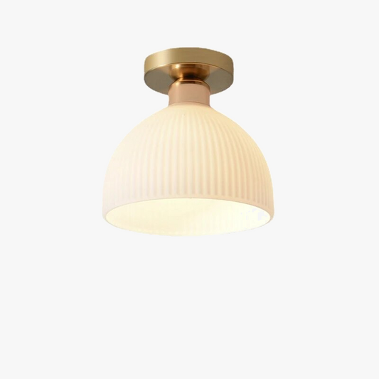 Eenvoudige moderne witte plafondlamp