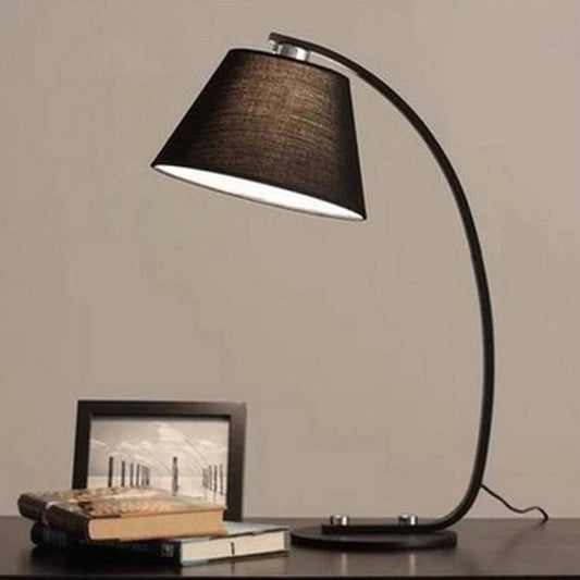 LED-bed- of bureaulamp met stoffen lampenkap