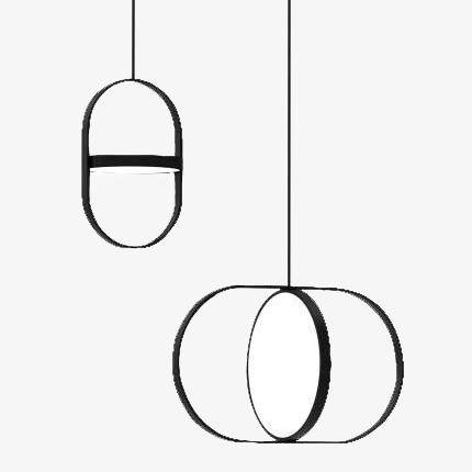 Design hanglamp rond verstelbaar omcirkeld Line