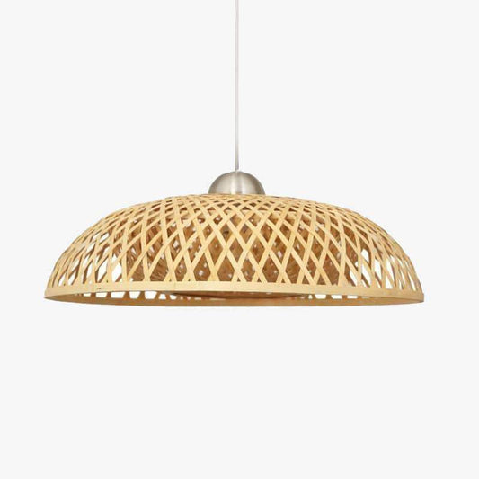 Rieten design bamboe hanglamp