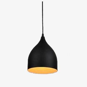 LED-hanglamp in Scandinavische loftstijl, zwart