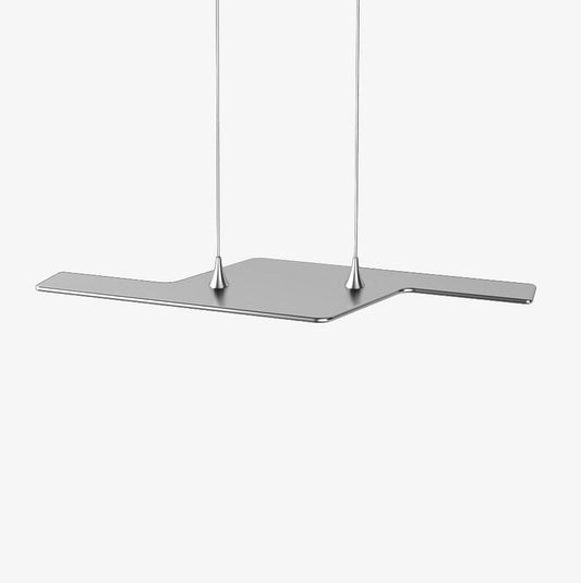 Maya zilveren zigzag moderne LED hanglamp