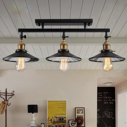 Vintage industriële plafondlamp E27 woonverlichting
