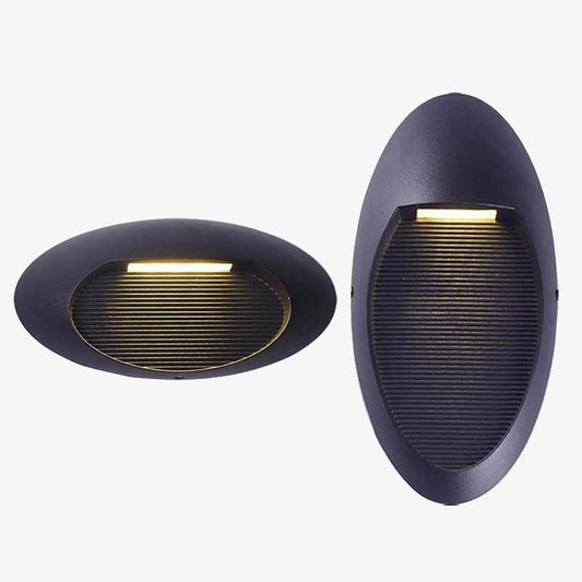 Porch ovale LED buitenwandlamp