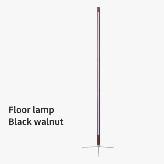 Massief houten LED-vloerlamp