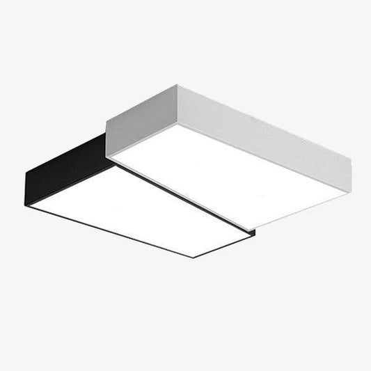 Living vierkante gebroken zwart-witte LED plafondlamp