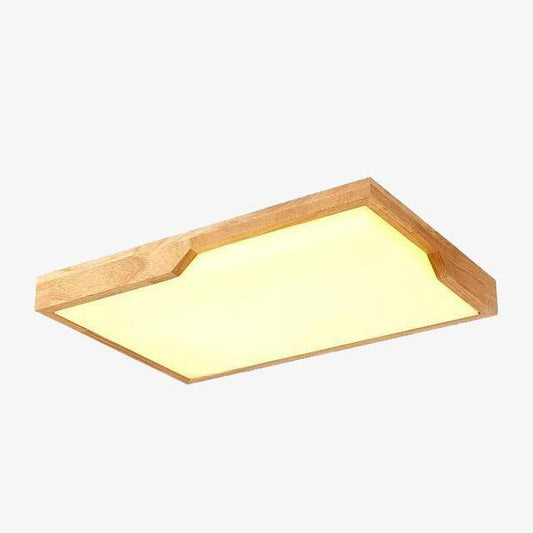 Rechthoekige LED houten plafondlamp Tatami