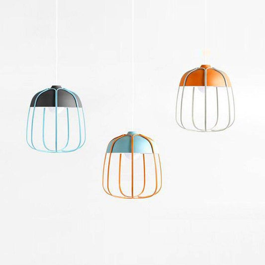 Scandinavische LED hanglamp met kleurrijke pompoenvorm Hang