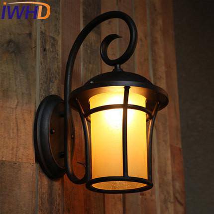 Rustieke retro industriële wandlamp