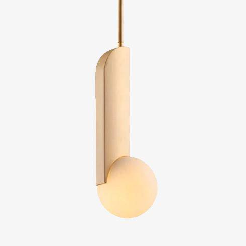 Designer gouden LED hanglamp met Messing bollen