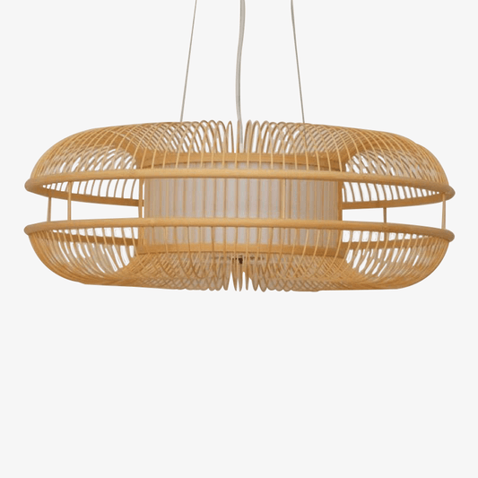 Chandy ovale bamboe design hanglamp