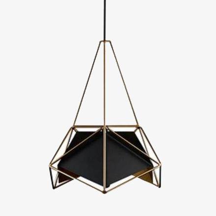 Geometrische design hanglamp in industriële stijl