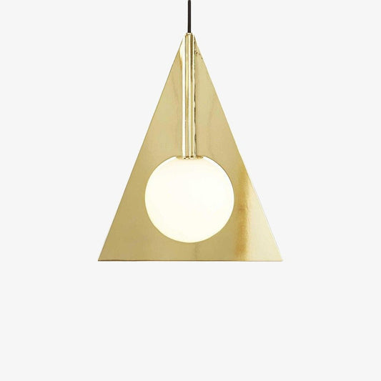 Moderne geometrische luxe hanglamp in goud metaal Ariana