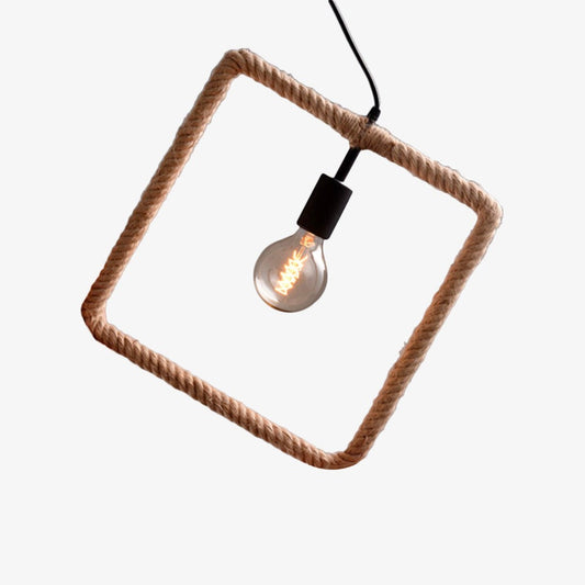 Moderne LED hanglamp in Hendese geometrisch touw